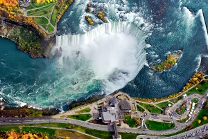 Cascada del Niágara, frontera entre Estados Unidos y Canadá